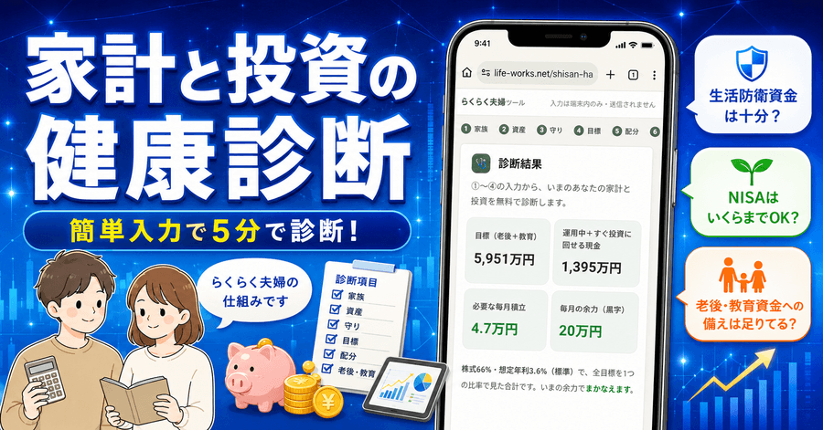 家計と投資の健康診断